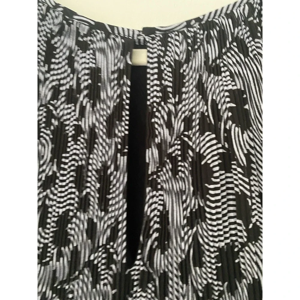 MICHAEL KORS Women's Dress Pleated/Ribbed Floral Lined Relaxed Sz‎ XL $150